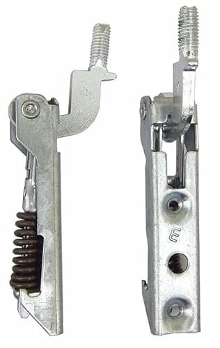 Olimpia Nordika - Kit 2 cerniere 95 x 20 mm. interasse di fissaggio 40 mm. filettatura 8MA apertura 90° per cucina stufa a legna - KCF6891