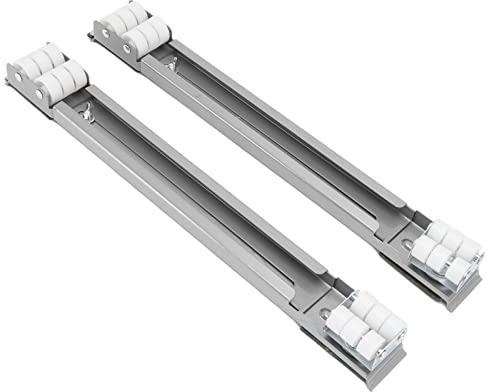 Jiawu Base de Machine à Laver, Rouleau D'appareil Extensible Robuste pour Machines à Laver, Réfrigérateurs, Sèche-Linge, Lave-Vaisselle, roulettes Mobiles Réglables pour Meubles Pouvant Supporter(#1)