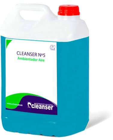 Ambientador de aire con perfume | Diseñado para usar en todo tipo de estancias | Uso doméstico y profesional | Formato 5 litros | Modelo n5 cleanser