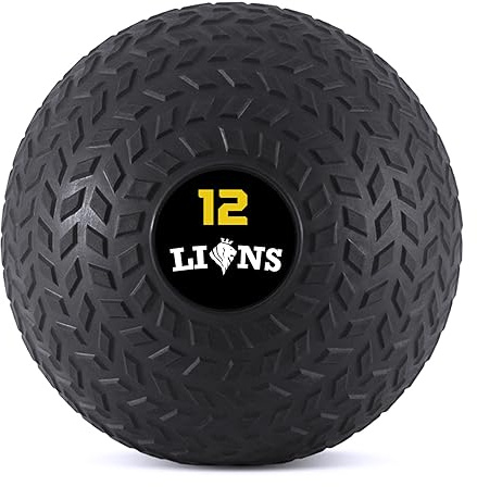 Lions 8kg/10kg/12kg/15kg Medicine Slam Rubber Balls Bootcamp MMA Fitness Strength Training No Bounce Ball