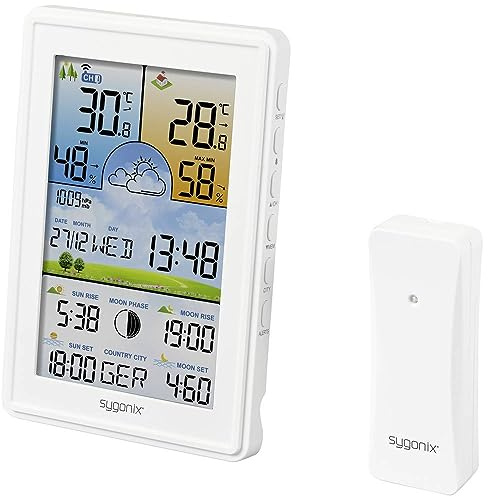 Sygonix SY-5509564 Digitale-Wetterstation Vorhersage für 12 bis 24 Stunden Anzahl Sensoren max. 3 St.