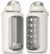 Be-Active Bouteille d'eau en verre de 2,2 litres avec temps de boisson – Verre borosilicate – Bouteilles motivantes – Sans BPA (crème)