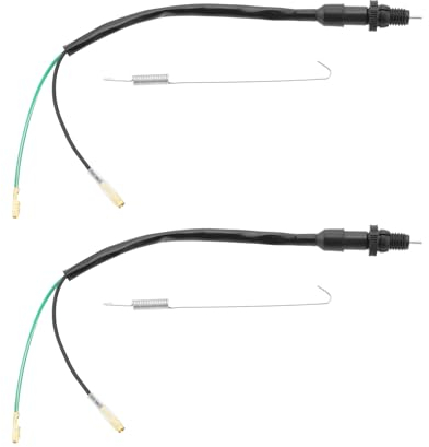 YINETTECH 2 Stück Motorrad-Bremslichtschalter mit Feder Universal-Kit Hinten Kompatibel mit Honda Kompatibel mit Kawasaki Fahrradzubehör
