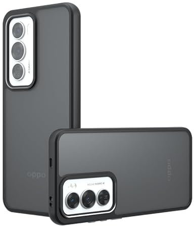 Lemxiee Funda para OPPO Reno 12 Cover,Antihuellas/Antivibración/Antideslizante Funda de Silicona Flexible + Acrílico translúcido Esmerilado para OPPO Reno 12 Case