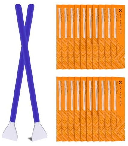 K&F CONCEPT Kit de Nettoyage Capteur 4/3 Frame 10 PCS | Écouvillons 4/3 Format 10x12mm, Emballés Sous Vide, pour Nettoyage Appareil Photo MA03