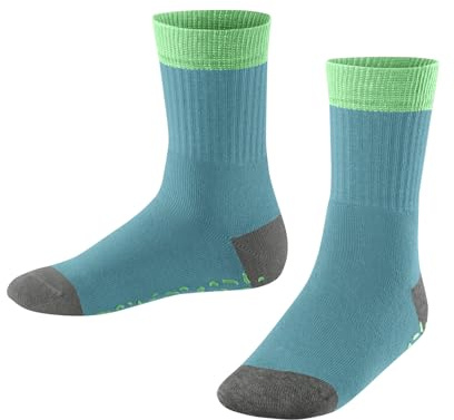 ESPRIT Unisex Kinder Stoppersocken Cozy Memphis K Hp Baumwolle rutschhemmende Noppen 1 Paar, Blau Turquoise 6206, 31-34