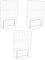 Ciieeo 3pcs Refrigerator Divider Metal Shelf Divider 6 Sections Organize Your Freezer
