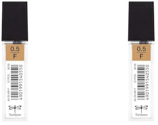 Tombow EX-05P-F Minen für Druckbleistift, 0,5 mm, Härtegrad F, 12 Stück (Packung mit 2)