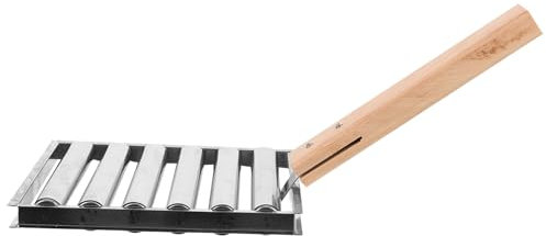 Levemolo Sausage BBQ Stand Tragbarer Grill Aus Edelstahl Mit Holzgriff Für Camping Und Outdoor-picknicks Hochwertiger Wurstroller Für Grillfreunde