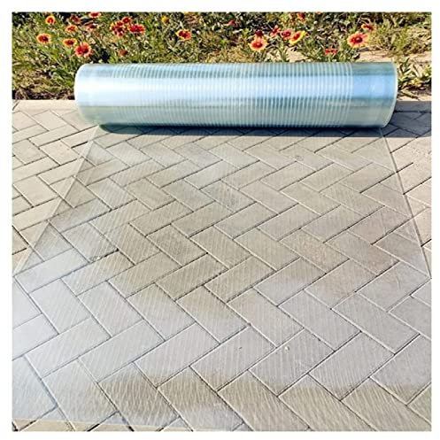 Panneau de toiture en plastique acrylique transparent pour véranda, solide et facile à découper, plaque d'éclairage du jour avec structure en acier, épaisseur de 1 mm (transparent)