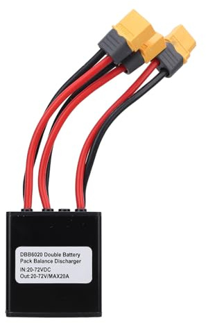 Dilwe Bilanciatore Interruttore a Doppia Batteria a Potenza Migliorata, Convertitore di Scarica a Doppia Batteria con Interfaccia XT60 DC20-80V per Motore da 250-3000 W