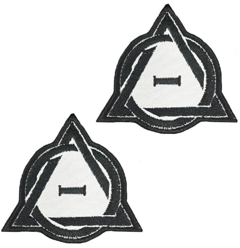 2 Stück Therian Weiß Lustiger Flagge Patch Stickerei Taktische Abzeichen Aufnäher mit Nylon Militär Patch Applikation für Jacke Jeans Taschen Kleidung Hut Rucksäcke Weste