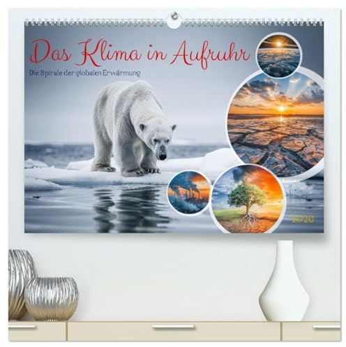 Das Klima in Aufruhr - Die Spirale der globalen Erwärmung (hochwertiger Premium Wandkalender 2026 DIN A2 quer), Kunstdruck in Hochglanz: Mit einem ... Zukunft zu gestalten. (CALVENDO Wissen)