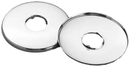 QUXVUIS Cubierta decorativa para grifo de ducha con cuello de tubo válvula acero inoxidable, fácil instalar, fabricada con acero inoxidable