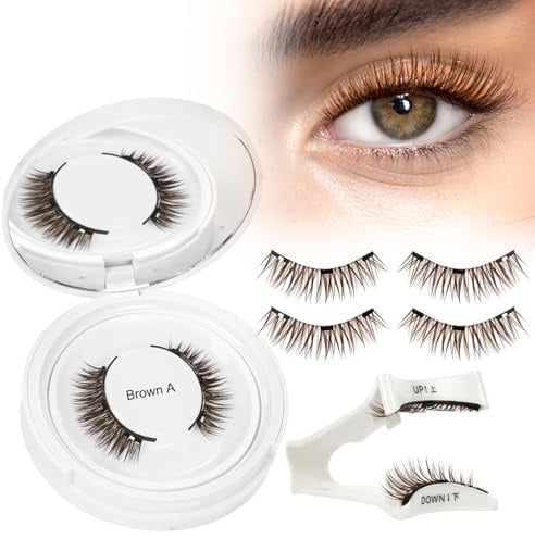 Higu clace Magnetische Wimpern,Magnet Wimpern Ohne Eyeliner,Magnetische Wimpern mit Applikator,Wimpern Magnetisch Natürlicher Look,Kein Kleber erforderlich Wimpern Magnetic(STYLE-A)