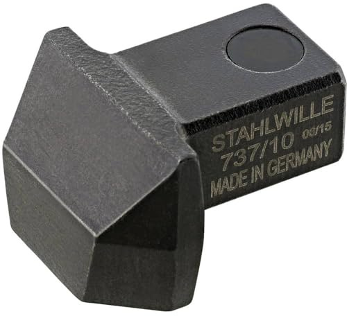 Stahlwille 58270010 Blank End Insert Tool, Gunmetal Finish, 8x14mm Welding Surface, 9x12mm Mount Size, Lightweight 35g, Ideal for Welding, Made in Germany
