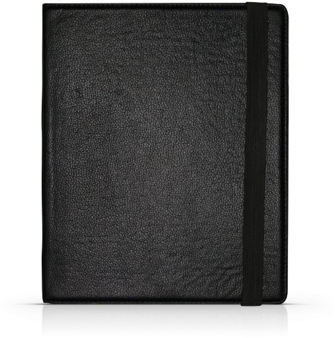 Gear4 Leather Folio Wrap Case Cover with Built-in Stand for iPad 3 - Black