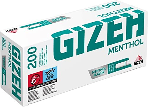 Gizeh Mentho Tip Filterhülsen (10 x 200)