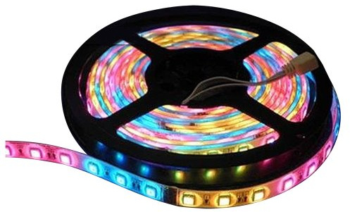Lunasea Lighting 10917063 Lunasea Flexible Strip Led - 5m W/Connector - Red/Green/Blue - 12v
