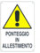 Senza marca - Cartello Segnaletico PVC Bianco Industriale 50x70 cm - Ponteggio in Allestimento