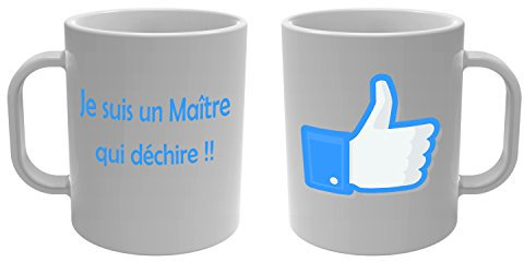 YONACREA - Mug Tasse - Je suis un Maître qui déchire