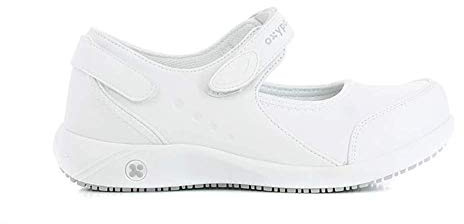 Oxypas Move 'Nelie' Slip-resistant, Antistatic Leather Nursing Shoes with Coolmax Lining,3.5 UK(36 EU)