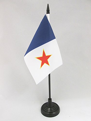 AZ FLAG - Tischflagge Québec Unabhängigkeits Flq - 15x10 cm - Nationalisten Tischfahne 10 x 15 Cm - Flaggen