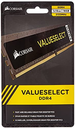 Corsair ValueSelect - Memoria RAM (DDR4, PC/Server, 288-pin DIMM, 1 x 16 GB)