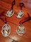 longaberger Zinn Angel Ornaments Set von 4 1998