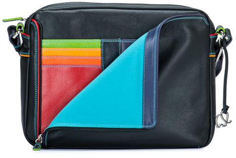mywalit Unisex-Erwachsene Medium Organiser Cross Body Bag Stofftasche, Black Pace