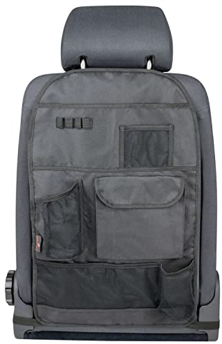 Walser Organizer Multibag, Rücksitz-Organizer Kinder, Rückenlehnenschutz mit Taschen, Rücksitzschoner Auto, Trittschutz-Auto, Auto-Oganizer 64x40cm