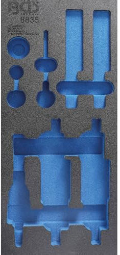 BGS 8835-1 | Werkstattwageneinlage 1/3 | leer | für Art. 8835 | Hartschaum | Länge 408 mm | Breite 189 mm | Höhe 32 mm | geeignet für alle BGS Werkstattwagen