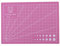 Walfront A5 PVC Schneidematte, 210 × 150 mm Bunte Selbstheilende Schneidauflage, rutschfeste Schneidebrett für DIY Handmade, Quilten, Nähen und Kunsthandwerk Projects Tool(Pink)