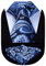 HISDERN Herren Krawatte Blume Paisley Hochzeit Krawatte & Einstecktuch Set Jacquard Blau Krawatten Taschentuch