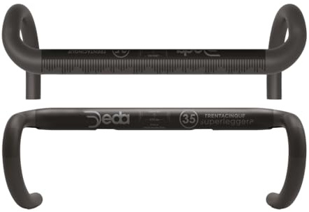 Deda Elementi SUPERLEGGERA 35 Carbon UD, h/bar 44 cm, POB Finish, MY18 Fahrradbügel, Schwarz