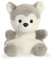 Aurora, 33474, Palm Pals, Busky Husky, 13cm, Plüschtier, grau/weiß