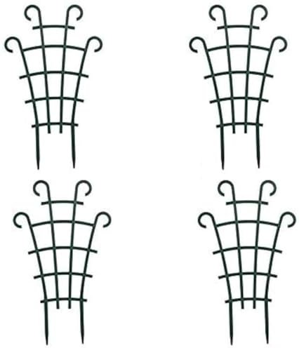 UWIOFF Trellis for Potted Plants, Mini Garden Trellis for Climbing Plants Stackable Plant Trellis Plastic Potted Plant Support DIY Climbing Trellis Flower Pots Supports, 4 Pack