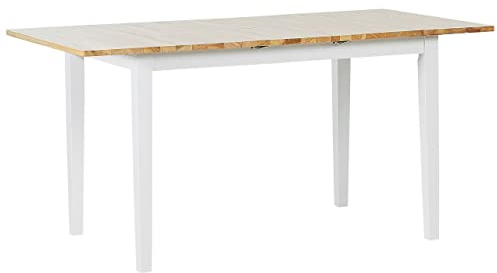 Ausziehbarer Esstisch im skandinavischen Stil 120/150 x 80 cm Hellbraun Houston