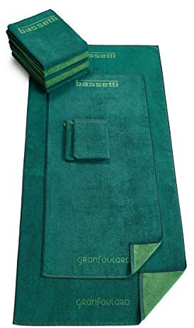 Bassetti Gant de Toilette en Coton Vert 16 x 22 cm
