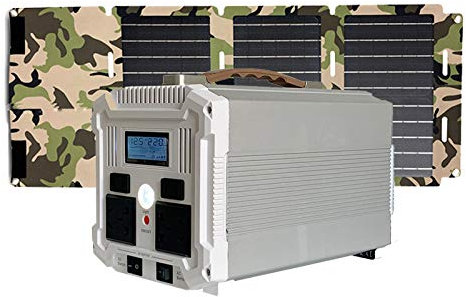HJGHY Portable Power Station, 533Wh Camping Solar Generators Lithium Battery Power Supply with 600W AC Outlet, LED Flashlights for CPAP Home Camping Emergency Backup,220V,B