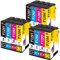 Clorisun T1295 Multipack Kompatible für Epson WF 3520 Druckerpatronen WF 3540 Tintenpatrone für Epson T1291 T1292 T1293 T1294 WF-7525 WF-7515 Stylus SX235W SX425W SX445W SX535WD Stylus Office BX635FWD