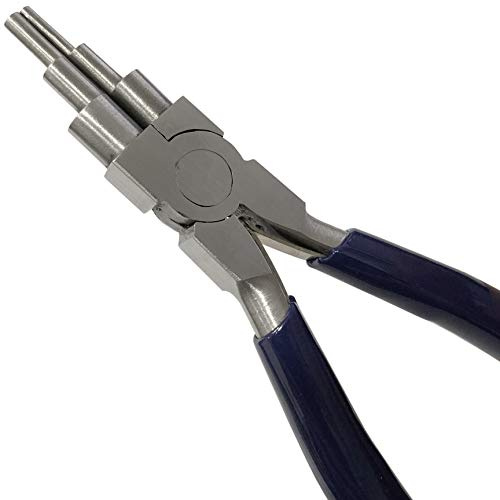 Jewellers Tools 2–8 mm Drahtwickelzange, 6-stufig, rund, abgestufte Zange, Bastelwerkzeug (135)