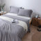 Zenn Natural Bettlaken, Extra weich, Seide, 100 % Tencel Lyocell, extraweich, umweltfreundlich, hypoallergen, atmungsaktiv, Stahlgrau, 180 (270 x 260 cm)