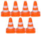 Tomaibaby 7 Stücke Verkehr Straße Caes Talend Spiel Spielzeug Roadblocks Simulation Verkehrszeichen Miniatur Verkehrskegel Baumaschinen Beweglichkeitskegel für Fußball Fußballplatz Orange