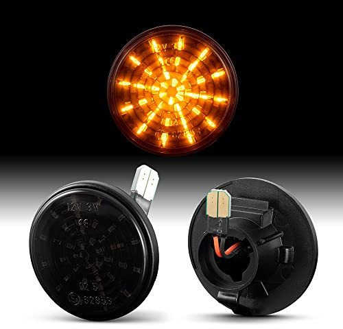 Recambo LED Seitenblinker mit E-Zulassung | Plug & Play | CanBus - Fehlerfrei | SMD Blinker kompatibel für Mazda MX-5 | Typ NC | BJ 2005-2012 | SMOKE