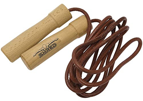 Jazooli Leather Skipping Speed Rope Workout Jumping Jump Fitness Boxing Gym Exercise
