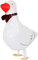 Airwalker Folienballons * Laufende Tiere * als Deko für Geburtstag und Party | 34-115cm groß | Walking Animals Kinder Kindergeburtstag Partydeko Luftballons Ballons, Edition: Ente