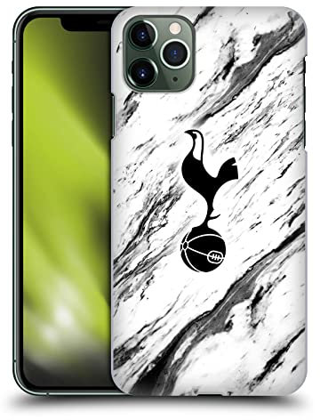 Head Case Designs Officially Licensed Tottenham Hotspur F.C. Black And White Marble Badge Hard Back Case Compatible With Apple iPhone 11 Pro Max
