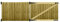 Premier Garden Supplies PGS Feather Edge Semi-Braced Capped Flat Top Made to Measure Driveway Gates Measurements Height <3ft (90cm) x Width: 244cm - 274cm +450mm Hinge Ring Latch Kit