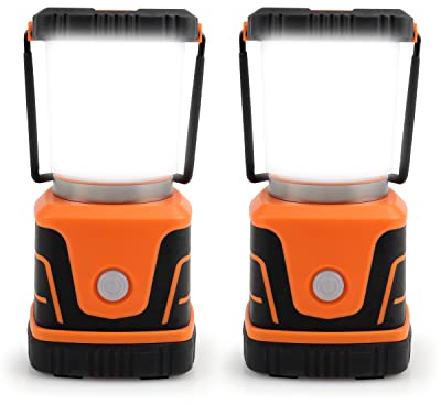 Linterna Led para acampadas superluminosa de 1500 lúmenes con 4 modos de iluminación, linterna regulable, lámpara de emergencia con pilas para iluminación de tienda de campaña o cortes de corriente